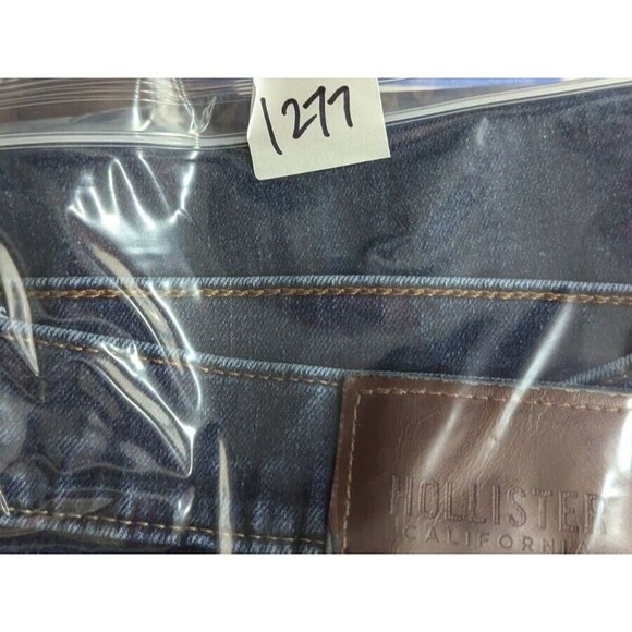 HOLLISTER Men‎ Jeans 34x28 Slim Straight Epic Flex Preppy Dark Wash Denim - Picture 10 of 10